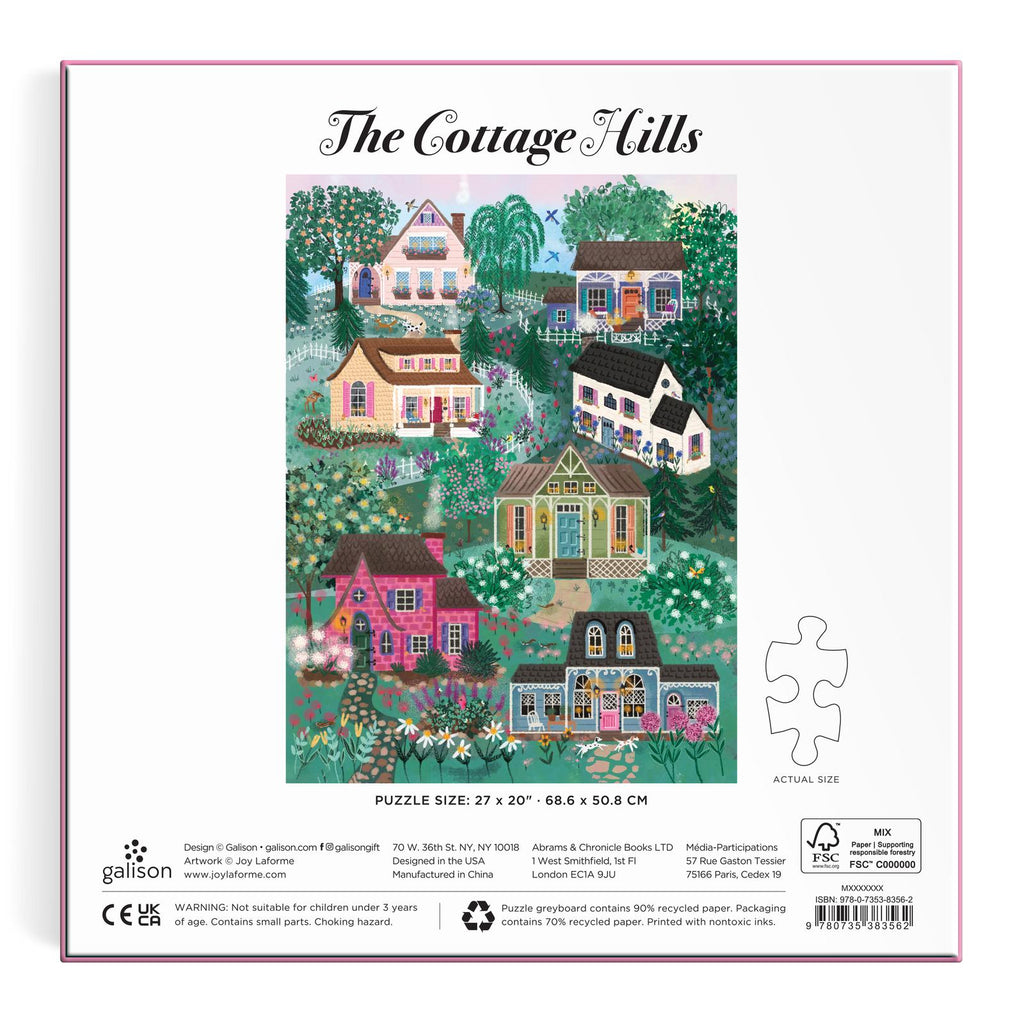 Galison: The Cottage Hills - 1000 Piece Puzzle Board Game