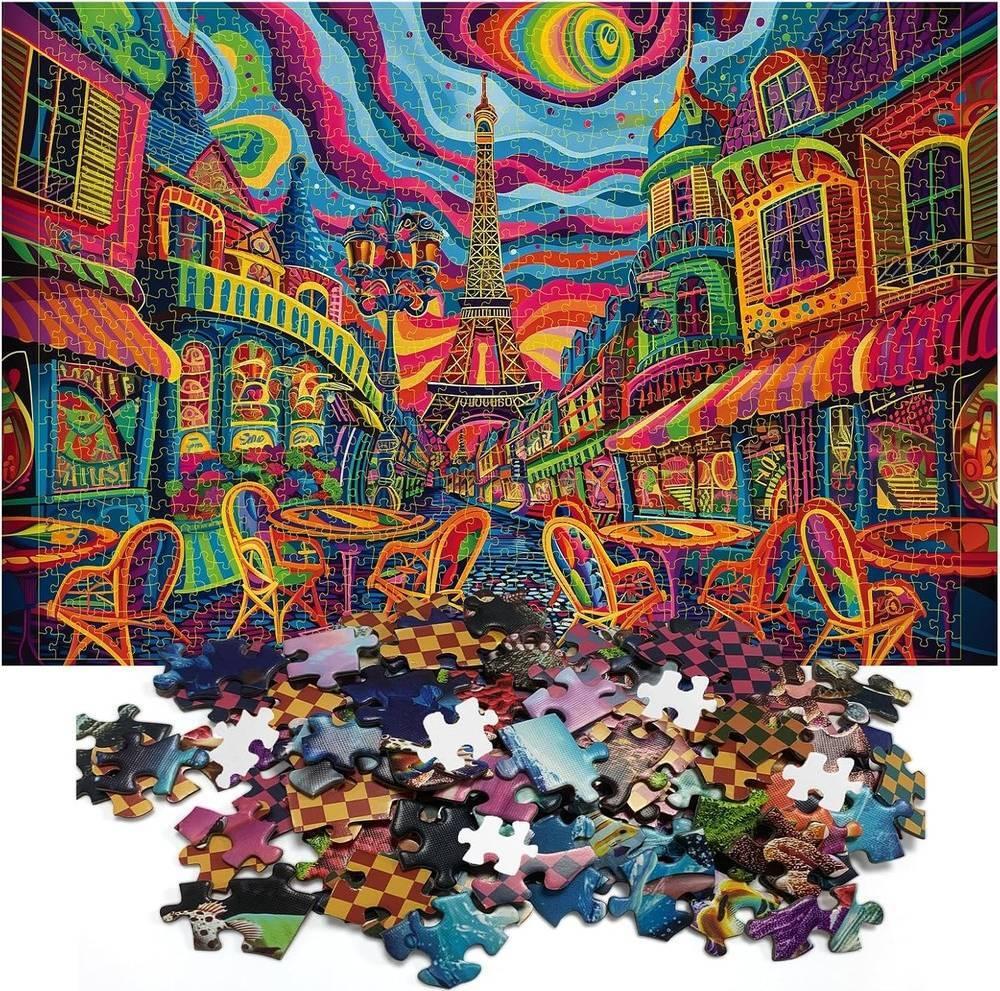 Trippy Puzzles: Parisian Prism Puzzle (1000pc Jigsaw) Board Game