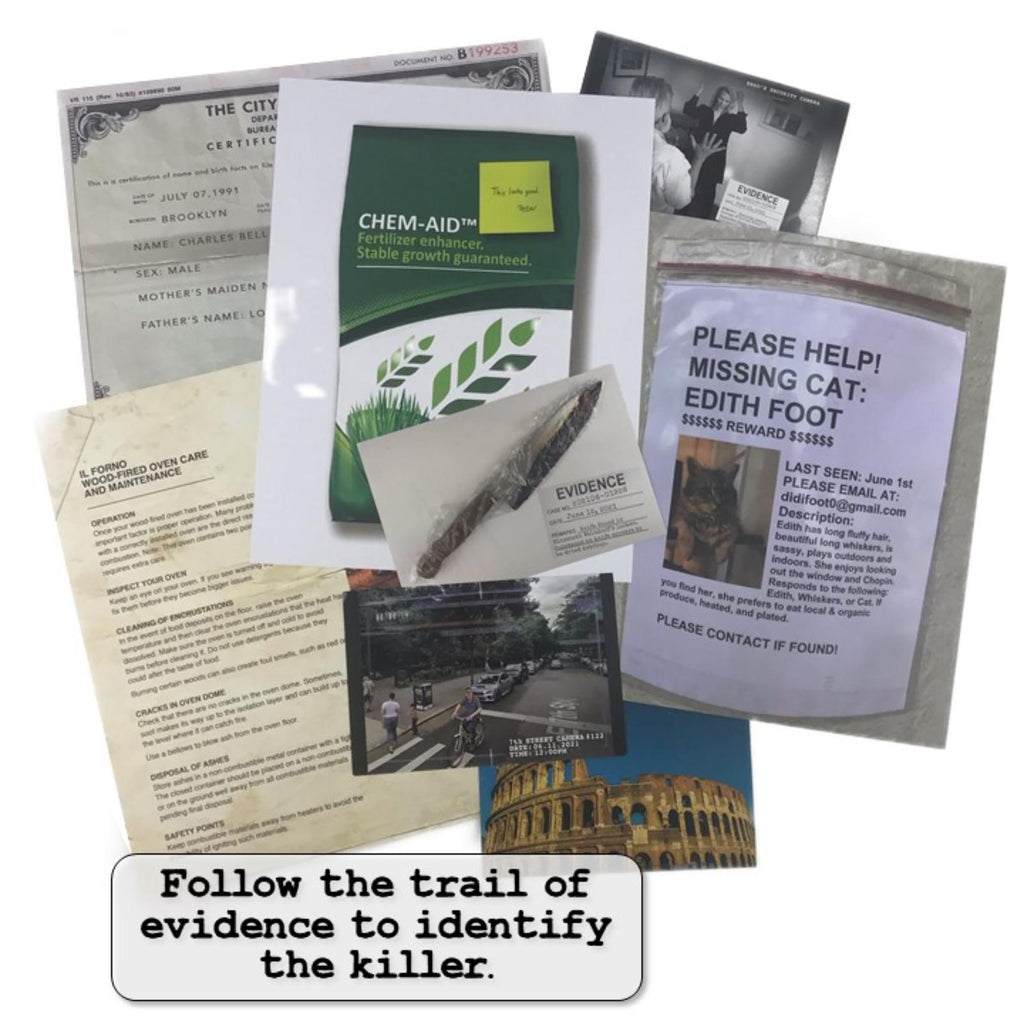 Murder Mystery Party: Case File - Death by Chefs Knife Board Game