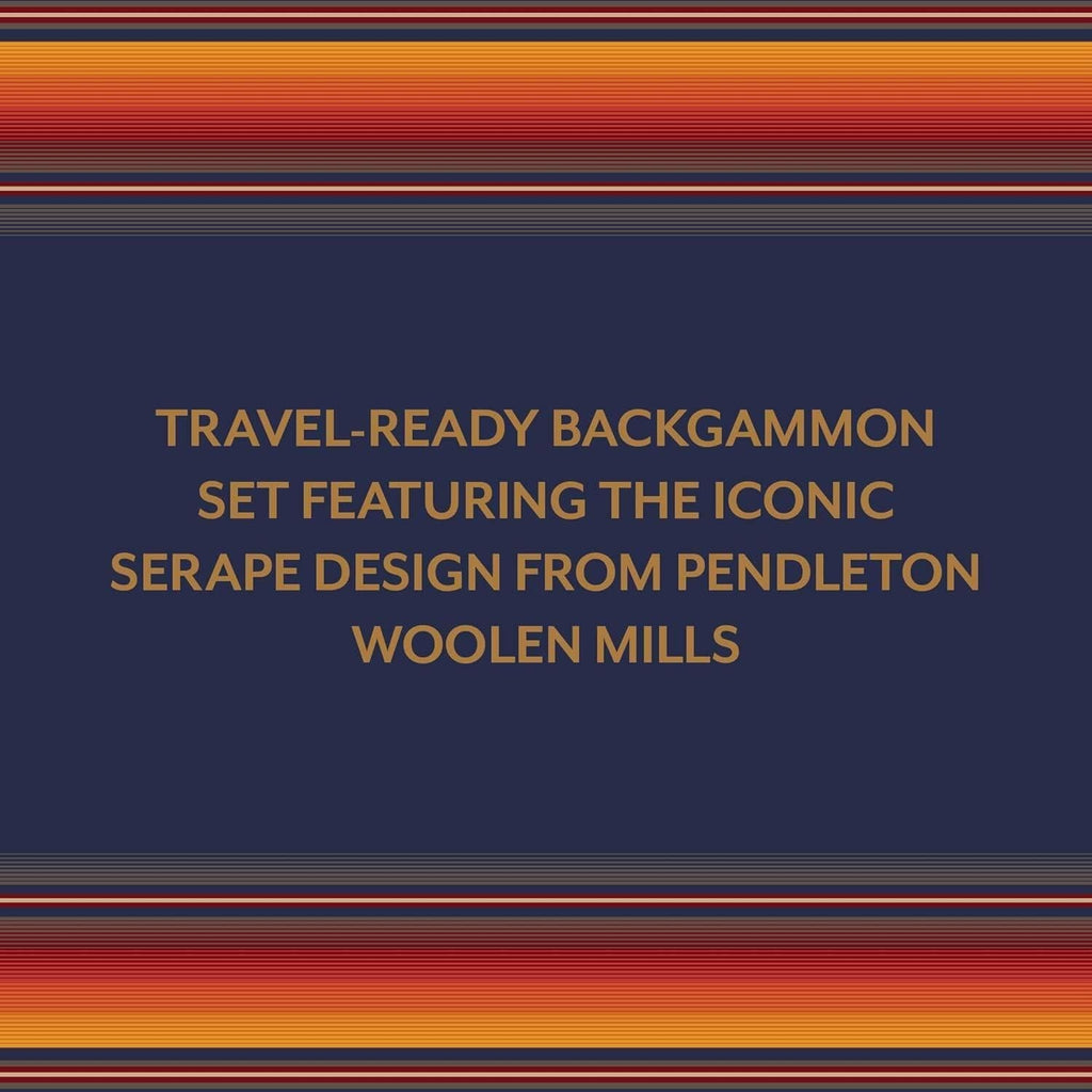 Pendleton: Serape Pattern Chess & Checkers - Travel Ready Roll-Up Edition Board Game