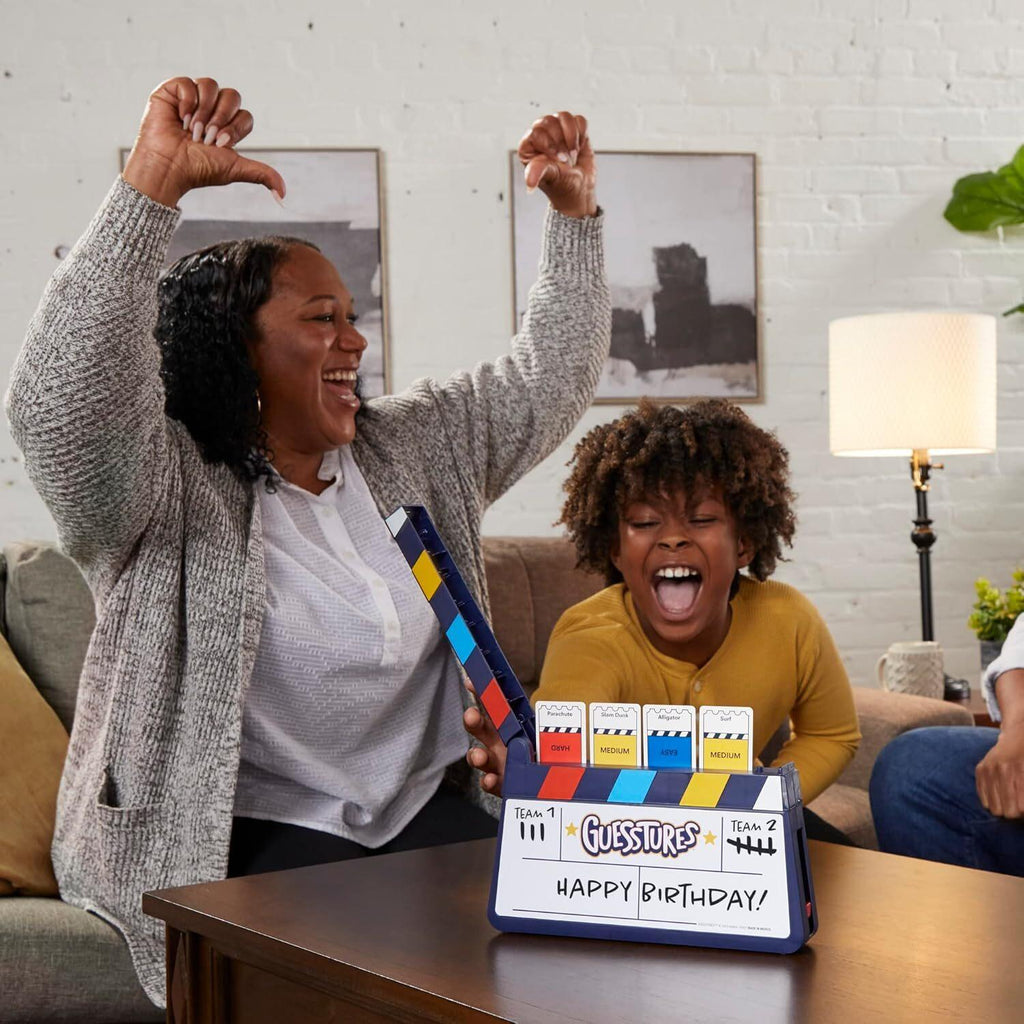 Guesstures - High-Speed Family Charades Board Game