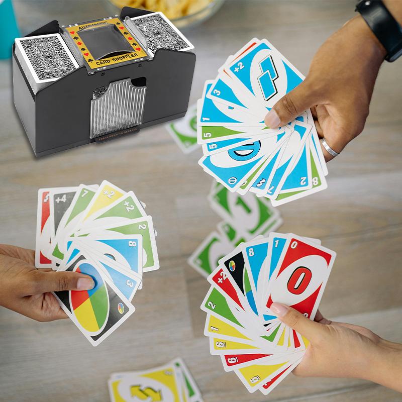 4-Deck Electric Automatic Shuffler Board Game