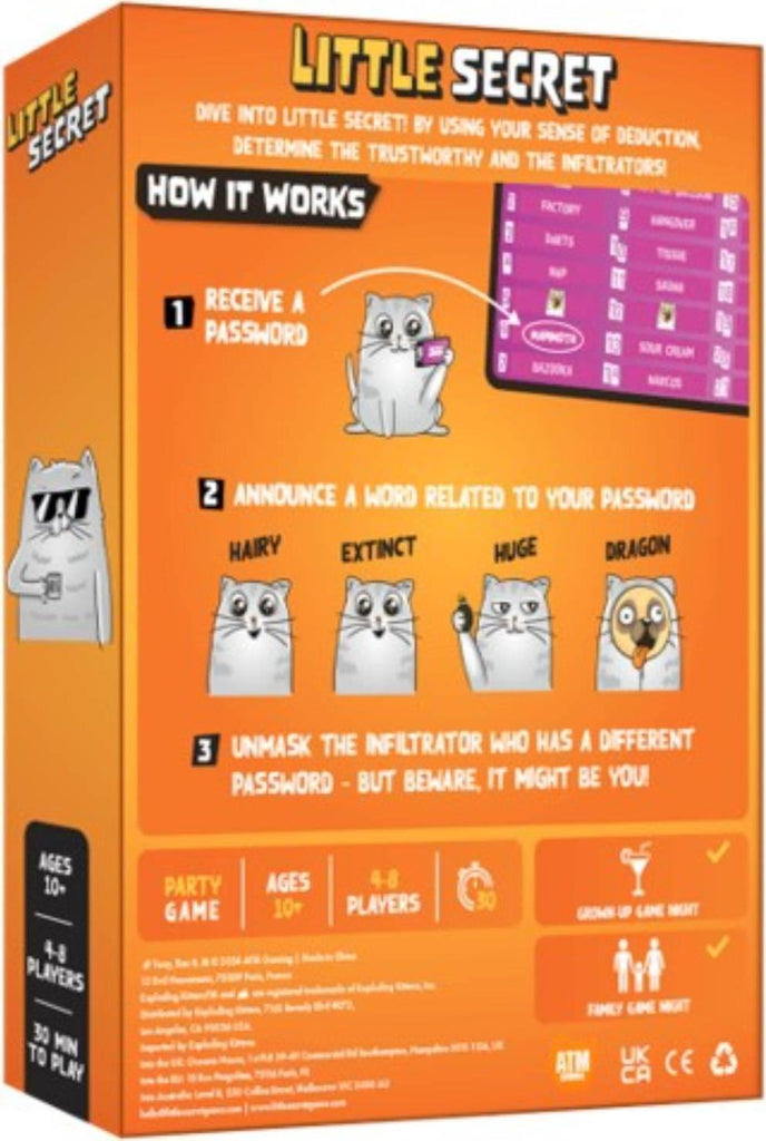 Little Secret (By Exploding Kittens) Board Game