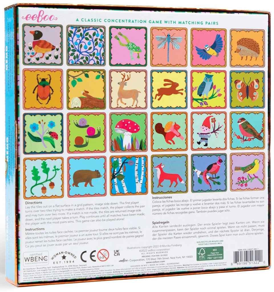 eeBoo: Woodland Memory & Matching Game