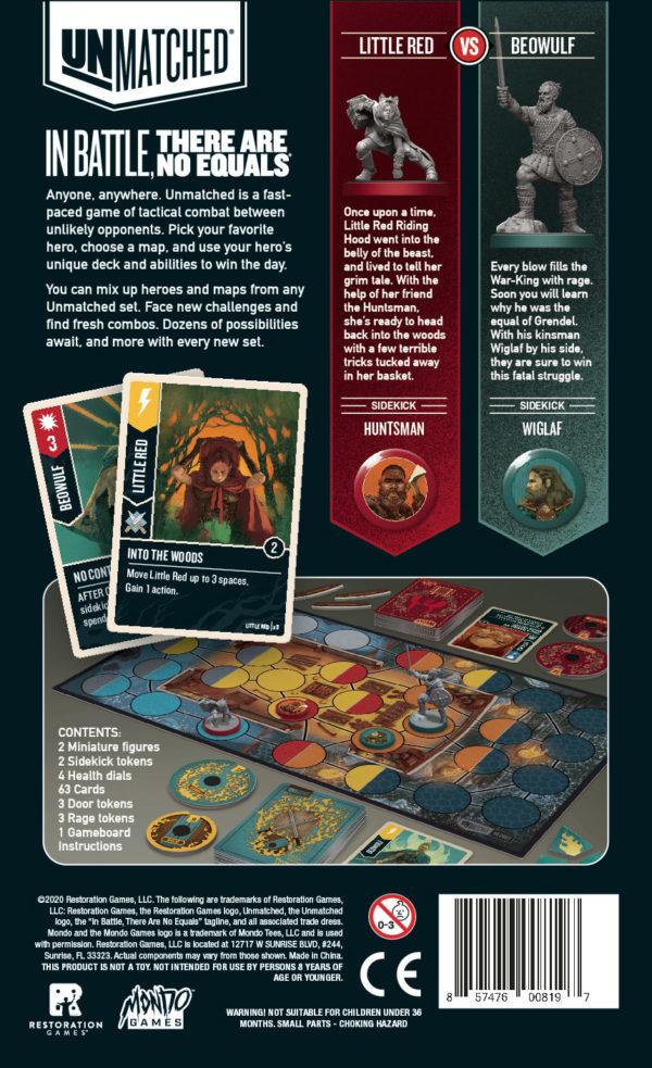 Unmatched: Little Red Riding Hood vs Beowulf Board Game