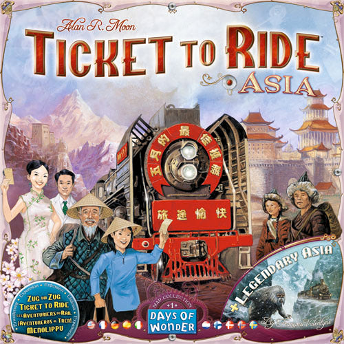 Ticket to Ride: Asia & Legendary Asia (Board Game Expansion Maps)