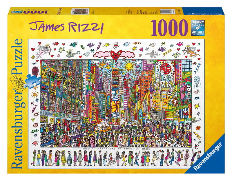 Ravensburger: James Rizzi's Times Square (1000pc Jigsaw) Board Game