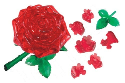 Crystal Puzzle: Red Rose (44pc) Board Game