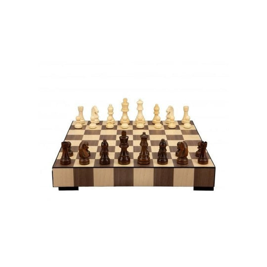 Dal Rossi: Wooden Inlaid with Drawers - 14" Chess Set Board Game